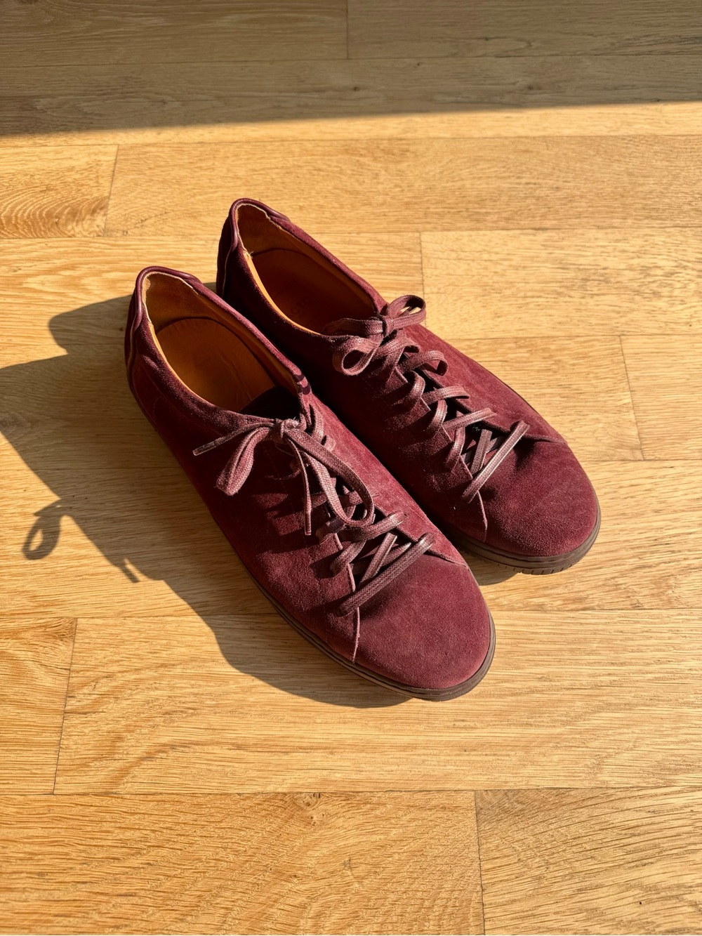 Men's Oxblood Suede Facto Sneakers